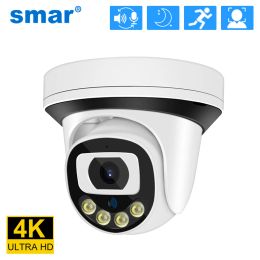 Camera's smar 4k 8mp 5mp 4mp 3MP Dome Poe Camera AI Face Detect Builtin Microfoon Security IP Camera IR/Color Night Vision Onvif Xmeye