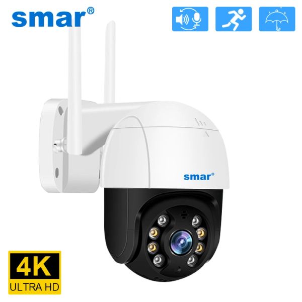 Cámaras SMAR 4K 8MP WiFi PTZ Camera 5x Digital Zoom AI Human Detect ONVIF CCTV IP Camera IP Protección de seguridad para el hogar Audio bidireccional