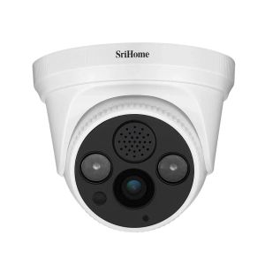 Camera's Sricam SH030 3.0MP Dome IP -camera H.265 Beveiliging CCTV WiFi Camera Two Way Audio Alarm Push Onvif video Surveillance Work op NVR