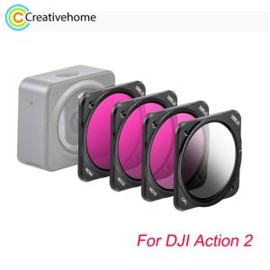 Camera's STARTRC CPL + ND16 + ND32 + ND64 Lensfilter voor DJI Action 2 Sportcamera -accessoires Geavanceerd filter
