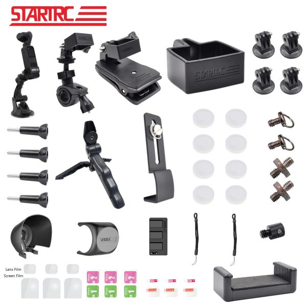 Cameras Startrc Dji Pocket 2 Accessoires Extenories Camera Mount Holder Bracket 43 in 1 Kit pour DJI Osmo Pocket 2 / GoPro Hero 9 8 7 / Yi 4k