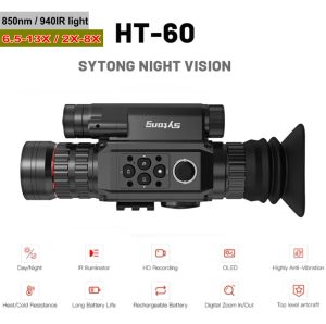 Cámaras Sytong HT60 6.513x / 2x8x Visión nocturna digital Riflescope NV Monocular 850NM / 940 NM CRIAT CRIAT CARRA VISTA Cámara de caza