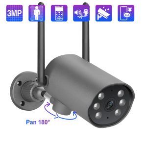 Cameras Techage H.265 HD 3MP WiFi IP Camera Outdoor Wireless PT Camera Twoway Audio Record Motion Motion Tracking Suivi