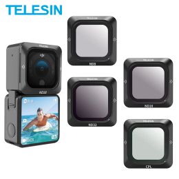 Cameras Telesin ND CPL Lens Filtre Set magnétique pour DJI Action 2 Caméra ND8 ND16 ND32 ACCESSOIRES DE FILTER