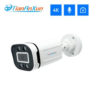 Camera's Tiananxun 8MP IP -camera Poe 4K CCTV Security Surveillance Camera's 5MP Outdoor Home Audio Video Recorder voor NVR -systeem