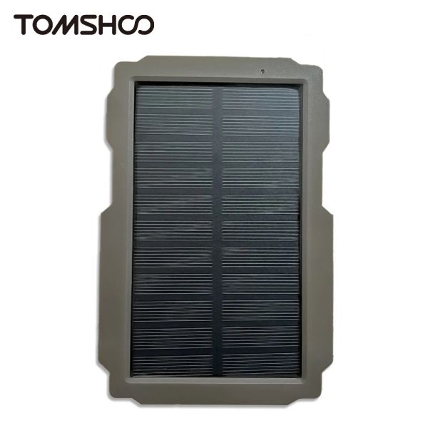 Caméras Tomshoo Trail Game Camera Solar Panel Kit 3000mAh 6v12V Charger solaire rechargeable pour la chasse aux caméras de chasse Accessiories de chasse