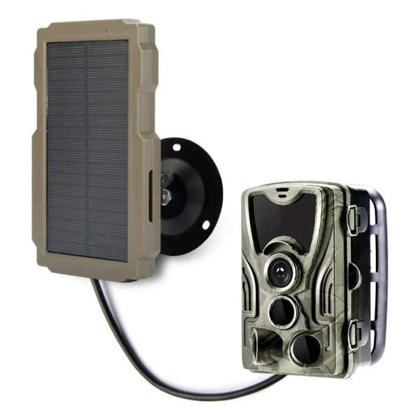 Caméras Trail Game Camera Solar Panel Kit 3000mAh 6V12V Chargeur solaire de caméra de piste solaire de piste solaire 6V12V pour la caméra HC900