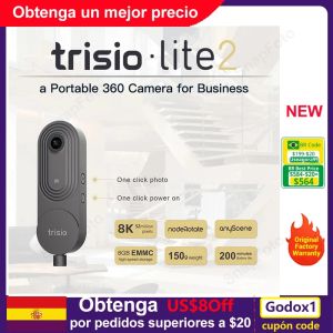 Cámaras Trisio Lite 2 360 Camera diseñada para agentes inmobiliarios y fotógrafos fáciles de capturar 360 imágenes panorámicas de 8k 32MP HD VR