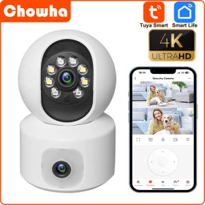 Camera's tuya 4MP dubbele lens wifi camera indoor draadloze beveiligingsbewaking camera smart home automatische tracking babymonitor cctv ip camera