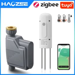 Camera's Tuya Smart Zigbee Watering Timer Smart Sprinkler DRIP Irrigation System Builtin Water Flow Recorder Water Controller