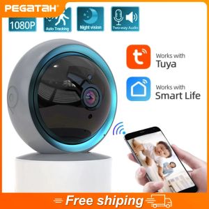 Cámaras Tuya Wifi IP Camera 1080p Baby Monitor 360 ° PTZ Motion Detect 2 Way Audio Night Vision ONVIF Vigilancia Cámara mini videocámaras