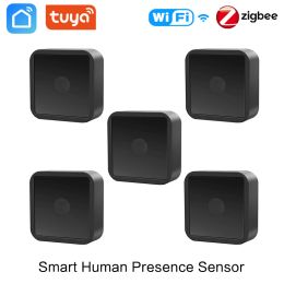 Caméras Tuya WiFi / Zigbee 3.0 Smart Human présence Home Automation Smart Automation détecteur Mini Sentilleur de mouvement micro-ondes sans fil Capteurs