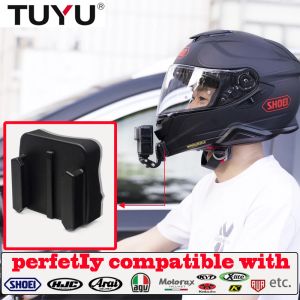 Cameras Tuyu aluminium Casocycle personnalisé Casque Chin avec support pour Shoei Agv Arai HJC KLIM