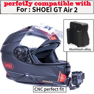 Cámaras Tuyu Personalizar para Shoei GT Air 2 Soporte de la barbilla del casco de motocicleta para GoPro DJI Insta360 Accesorios de aleación de aluminio de la cámara deportiva