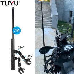 Cámaras Tuyu Motorcy Camera Soporte de manillar Soporte Soporte de bicicleta de abrazadera para GoPro Max Dji Selfie Selfie Stick para Insta360 One X2 R