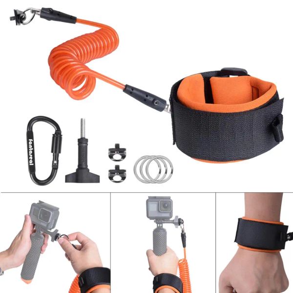 Caméras sous-marine plongée bracelet bracelet flottant support de poignée pour Gopro Xiaomi Yi Mijia SJCAM Eken SOOCOO caméra d'action caméscope