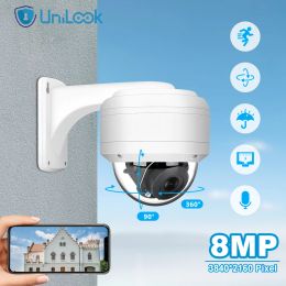 Caméras unilook ip dome caméra extérieur 5MP 5x zoom poe ptz caméra audio micro extérieur H.265 CCTV Sécurité Caméra IR 35m Hikvsion