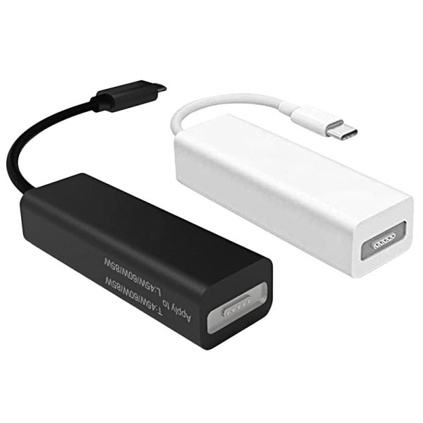 Cámaras USB 3.1 Tipo C Macho a Magsafe 2/1 5PIN Converter de adaptador de potencia femenina para portátil portátil para un adaptador de alimentación de teléfonos inteligentes