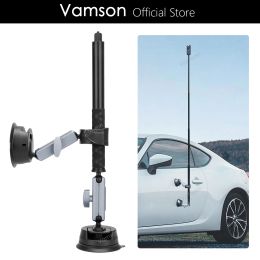Caméras Vamson Car Auto-tpus avec adaptateur de tête à double balle avec bâton de selfie invisible pour Insta360 One R X2 GoPro Accessoires