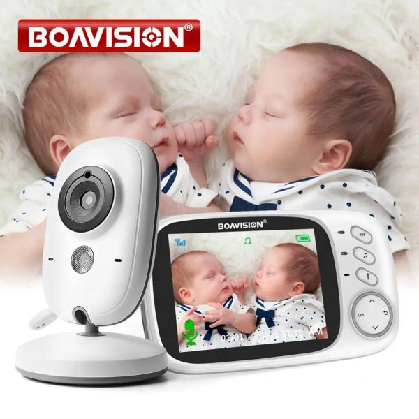 Caméras VB603 Video Baby Monitor 2.4g Wireless avec 3,2 pouces LCD 2 voies audio discours nocturne de surveillance de la surveillance Caméra de sécurité Babysitter