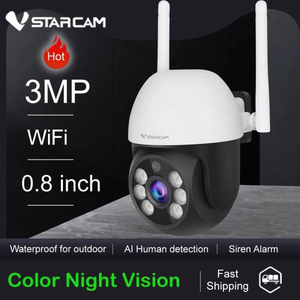 Cameras Vstarcam CS661 HD 3MP WiFi IP Camer Mini 0,8 pouce 1296p IP66 IP66 CACK CCTV CCTV CCTV CAME VISION CAME