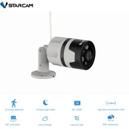 Caméras Vstarcam Security WiFi Camera C63S 3MP 1296P 180 DEDECREE Panoramique Interphone Alarme de fumée Baby Monitor Outdoor IPProof