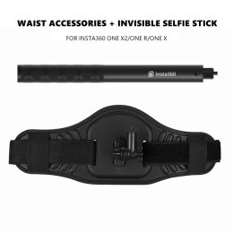 Caméras Bracket de taille portable + 360 Bullet Time Invisible Selfie Stick pour Insta360 One RS X2 X Bar Bar Bar Insta 360 Panoramic Accessoire