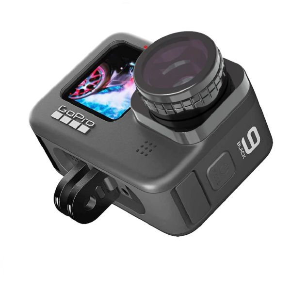Cámaras Lente de peces de Vieta para GoPro Hero 11 10 9 Accesorios de cámara de acción negra Cámaras de gran angular de 180 grados lentes de filtro