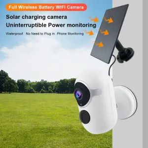 CAMERA WiFi Camera 2MP Batterie extérieure Solaire CCTV Night Vision Security Surveillance IP66 AP imperméable AP CAMERIE PARDI