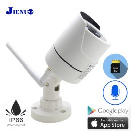 Caméras WiFi Camera IP 1080p 960p 720p Audio Outdoor CCTV Sécurité Home HD Surveillance Imperproofing Wireless Infrared Home Caméras Jienuo