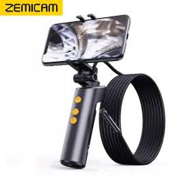 Caméras wifi endoscope caméra 8 mm 5,5 mm double objectif hd1080p borescope tube de serpent câble rigide ip68 imperméable pour iPhone Android F280