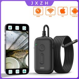 Camera's wifi industriële endoscoopcamera voor iPhone/Android 1080p waterdichte single dual drievoudige triple camera rigide kabel inspecteren auto boroscoop