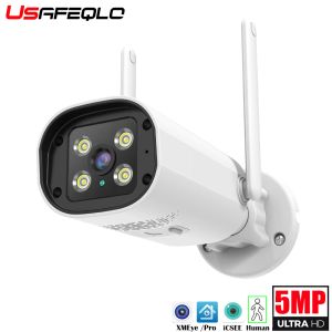 Cameras WiFi IP Camera Security Outdoor Video Subsilance Camera WiFi CCTV Wireless Audio Camera Outdoor Caméra intérieure Wooterproof HD 3MP 5MP