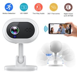 Cameras WiFi Mini Camera HD CCTV Twoway Audio Vision Night Security Protection Intérieur Home Surveillance Suivi du Baby Monitor