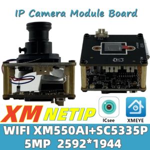 Cameras WiFi Wireless 5MP XM550AI + SC5335P 2592 * 1944 IP Camera Module Board M12 Lens 8128g SD Card Twoway Audio CMS XMeye P2P Cloud