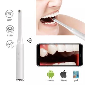 Camera's Wireless HD Intraoral Camera WiFi Dentistry Inspectie Endoscoop Orthodontistische tool met 6 LED -lichten voor iOS iPhone Android