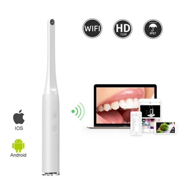 Caméras sans fil intraoral caméra wifi wifi dentisterie endoscope inspection caméra docteur endoscope hd vidéo pour iOS Android