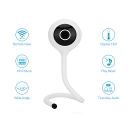 Camera's Wouwon Baby Monitor Display Temperatuur Play Lullaby CloudEdge App 1080p Indoor Mini IP Wifi Camera Beveiliging CCTV Baby Camera