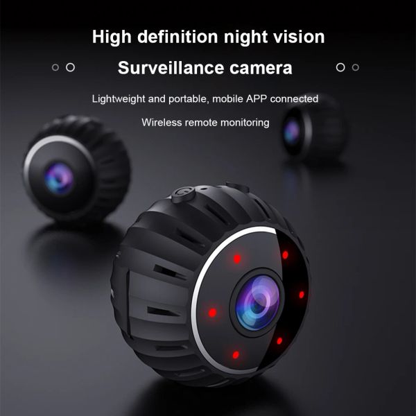 Caméras x10 mini caméra wifi intégrée dans le microphone hd 1080p caméra sans fil surveillance en temps réel
