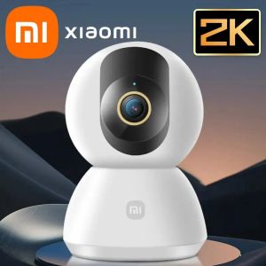 Cámaras Xiaomi 360 ° Smart Home Security Camera Mi PTZ 2K Webcam 1296p 3 megapíxeles AI Detección humana Visión nocturna Webcam Trabajo con Mijia