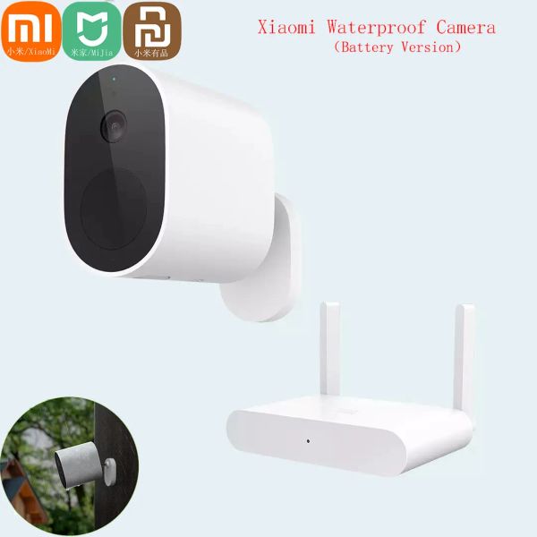 Cameras Xiaomi Mijia App IP65 étanche 5700mAh Batterie Smart Outdoor IP Camera HD 1080p Wireless Security Infrared Vision Cam