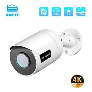 Cameras Xmeye Sony Poe IP Camera 4K 5MP 8MP IMX335 IMX415 Buildin micro Mic CCTV Sécurité Video Surveillance étanche extérieure IR XMeye Pro