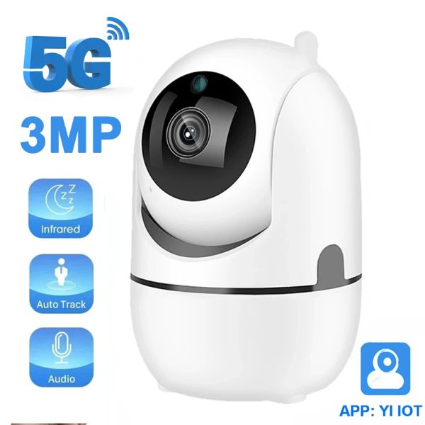 Caméras Yi IoT 5G 2.4G 2MP Sécurité de sécurité Système de caméra PTZ PTZ Détection de mouvement automatique Suivi de la vision nocturne IR Night Vision Supchance