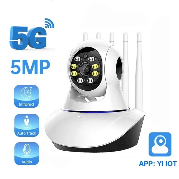 Caméras yi ioT 5G 2.4G wifi ip caméra 2Mp 5Mp Home Security Camera Colorful Night Vision Tracking Auto Two Way Audio Baby Monitor Camera