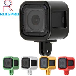 Camera's ze stopu aluminium ze stopu aluminium rama ochronna obudowa do kamery goPro Hero 4 sesji kamera akcji metalowa klatka uchwyt na go