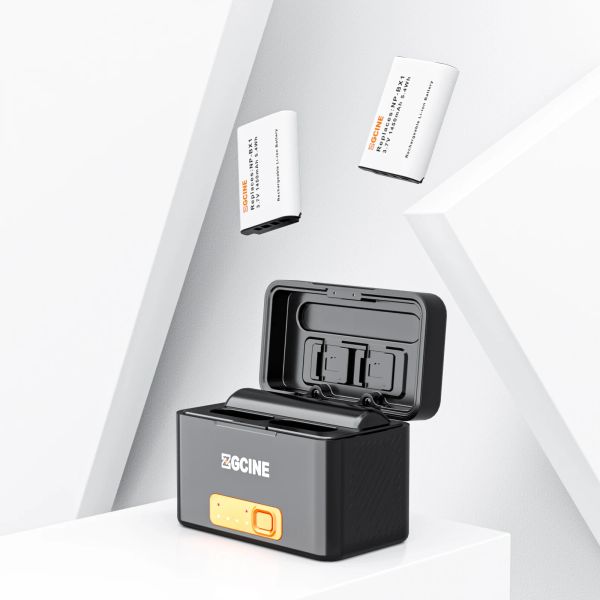 Caméras Zgcine mini boîte de chargeur de batterie avec batteries pour Sony NPBX1 BX1 CAME CAME CHARGE DE CHARGE POUR RX1 RX100 M3 M2 RX1R 5600MAH