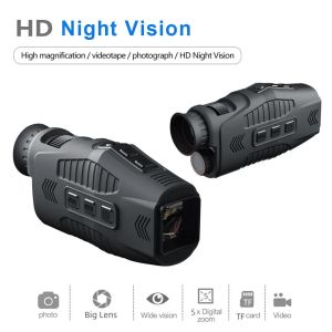 Camera's Ziyouhu Hunting Observation Digital Night Vision 5x Zoom 850 Nm Infrarood Scope IR Camera 200M 1080p Video Night Viewer Monocular