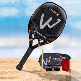 Camina Padel Raquet Carbon 3K Material de tenis CAGE Transparent Beach Shooting Sports Mujer Mensbag 240509