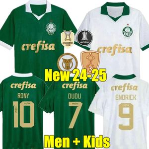 G.GOMEZ 23 24 25 Palmeiras JERSEYS DE FÚTBOL 25 Campeones CASA VERDE DUDU RONY 2023 2024 2025 GK Palmeira Visitante ZE RAFAEL Willian CAMISETAS de fútbol tercero FELIPE MELO WESLEY