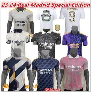 Camiseta 8th Champions Football Jersey 23 24 Edición especial China Dragon Real Madrid camiseta Maillot Benzema Ballon Football Jersey.size S-2XL